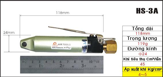 Thân kìm cắt khí nén Quicher HS-3